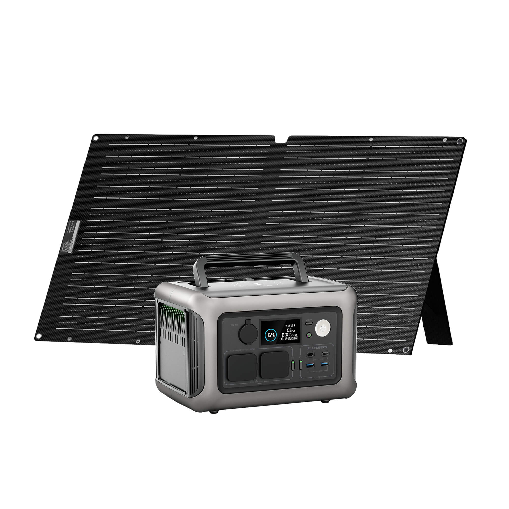 ALLPOWERS R600 solar generator kit with SE100 solar panel for off-grid power in the Philippines.