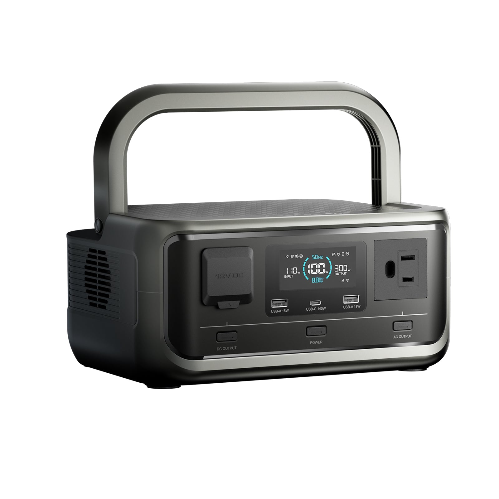 ALLPOWRS-VOLIX P300 Portable Power Station view5-Expand foldable handle for improved portability.