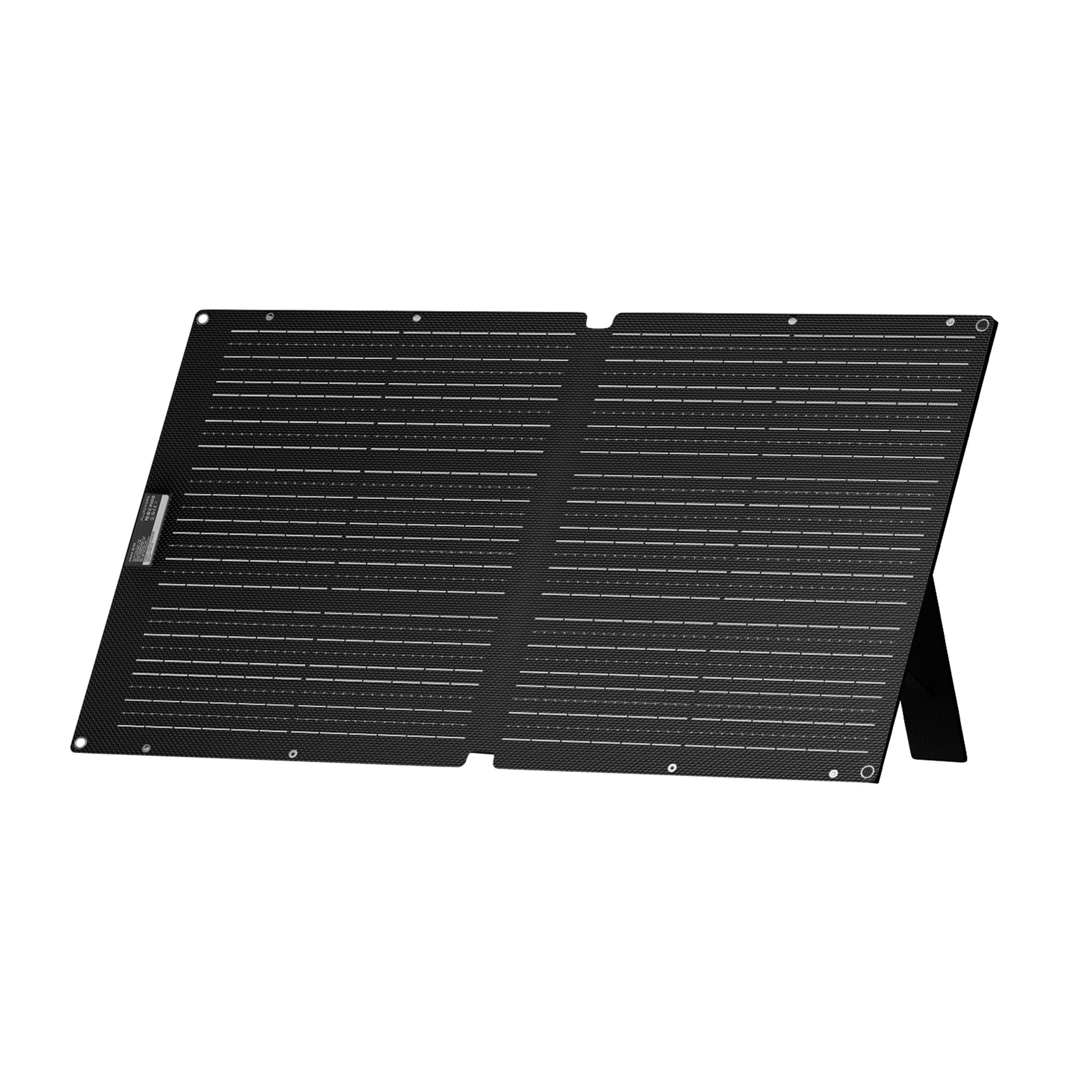 ALLPOWERS SE100 100W solar panel with adjustable kickstands, easy to set up for maximum sunlight in any outdoor location.