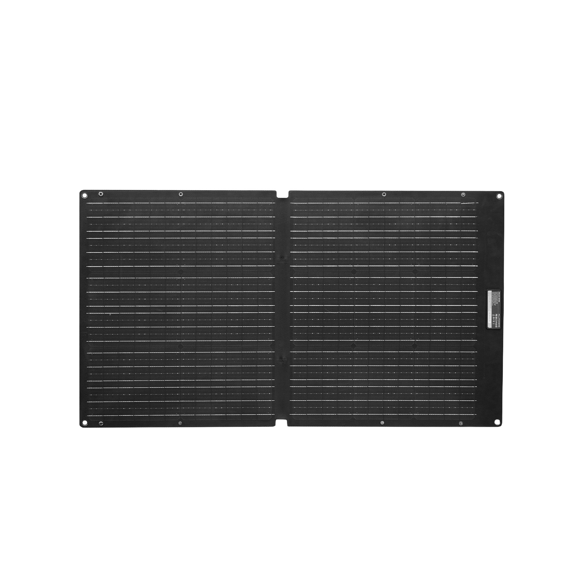 Front view of ALLPOWERS SE100 showing premium ETFE surface with 25% energy conversion efficiency for faster gadget charging.
