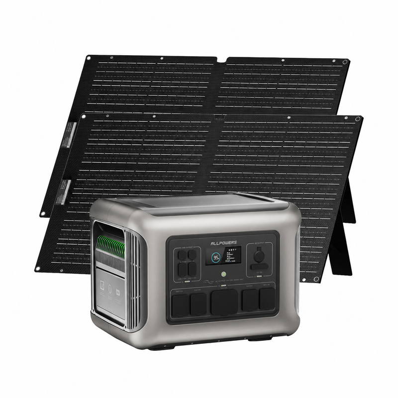 ALLPOWERS R2500+SE100 x2 Solar Generator Kit
