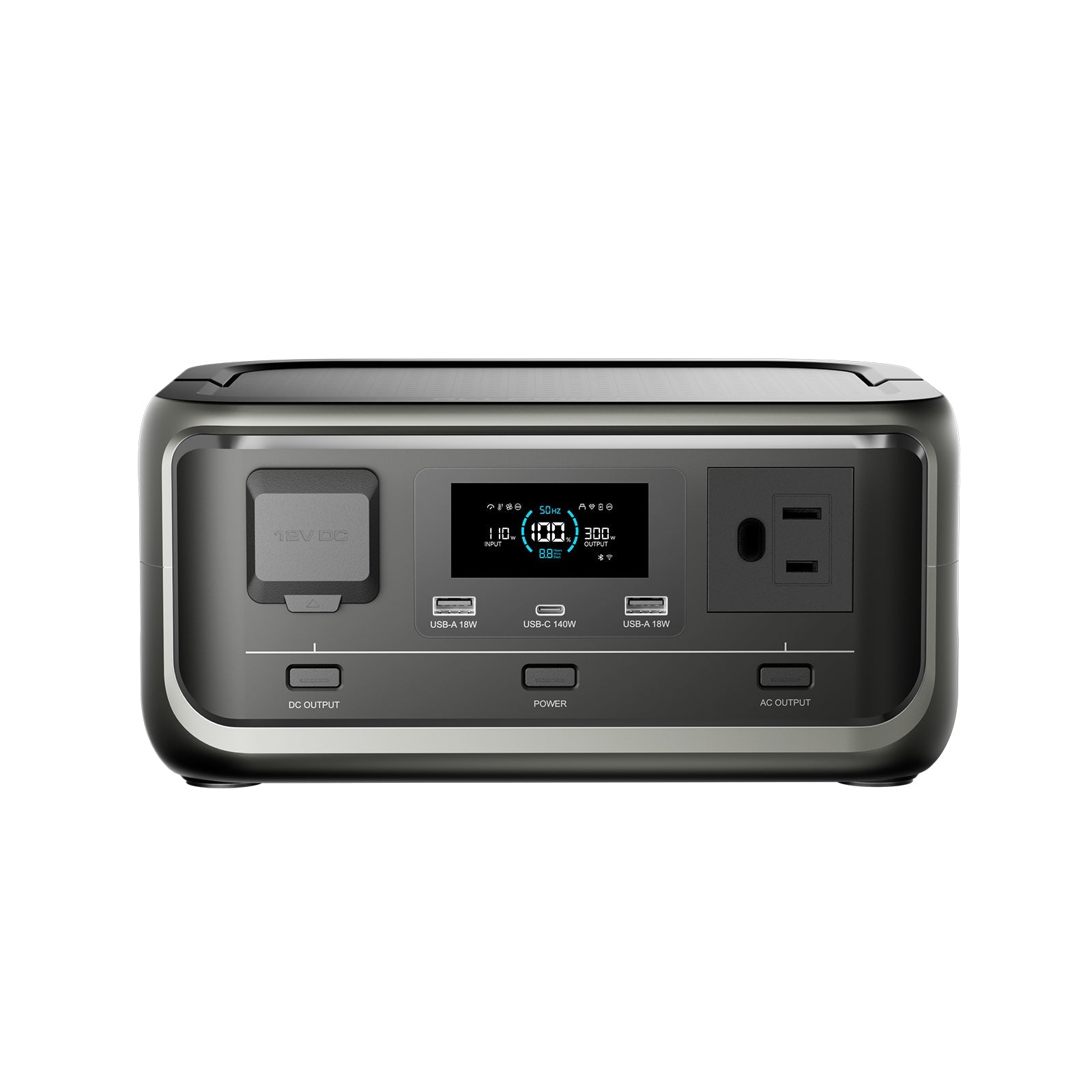 ALLPOWRS-VOLIX P300 Portable Power Station view2-Display front panel functionality.