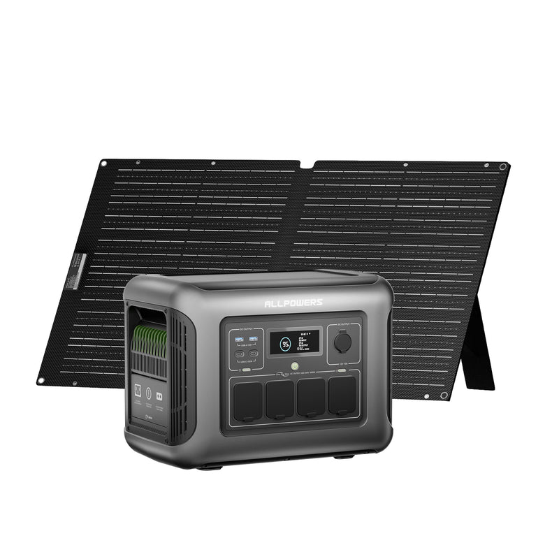 ALLPOWERS R1500 Lite+SE100 Solar Generator Kit