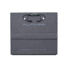 Folded ALLPOWERS SOLAX SE200 200W solar panel with a sturdy handle for easy transport during island hopping or emergency trips.